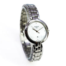 Load image into Gallery viewer, Tissot T-Lady Flamingo Diamonds Mother of Pearl Dial SIlver Steel Strap Watch for Women - T094.210.11.116.02
