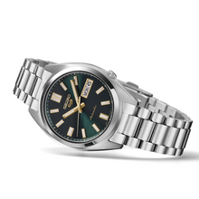 Load image into Gallery viewer, Seiko 5 Sports Automatic Green Dial Silver Steel Strap Watch for Men - SRPL57K1