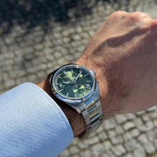 Load image into Gallery viewer, Tissot PR 100 Chronograph Green Dial Silver Steel Strap Watch for Men - T150.417.11.091.00
