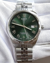 Load image into Gallery viewer, Tissot Ballade Powermatic 80 COSC Green Dial Silver Steel Strap Watch for Men - T156.408.11.093.00