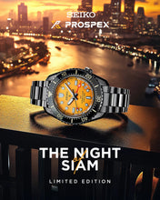 Load image into Gallery viewer, Seiko Prospex The Night of Siam Limited Edition Yellow Dial Silver Steel Strap Watch for Men - SPB487J1