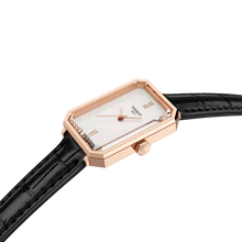Load image into Gallery viewer, Tissot SRV White Mother of Pearl Dial Black Leather Strap Watch for Women - T160.110.36.113.00