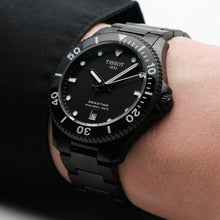 Load image into Gallery viewer, Tissot Seastar 1000 Quartz Black Dial Black Steel Strap Watch for Men - T120.410.33.051.00