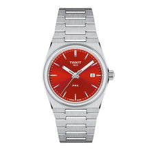 Load image into Gallery viewer, Tissot PRX Quartz Red Dial Silver Steel Strap Watch for Women - T137.210.11.421.00