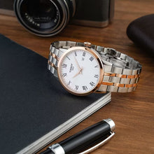 Load image into Gallery viewer, Tissot T Classic Dream Quartz White Dial Two Tone Steel Strap Watch for Men - T129.410.22.013.00