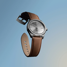 Load image into Gallery viewer, Tissot PRC 100 Solar Quartz Silver Dial Brown Leather Strap Watch for Men - T151.422.16.031.00