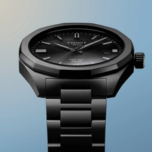 Load image into Gallery viewer, Tissot PRC 100 Solar Quartz Black Dial Black Steel Strap Watch for Men - T151.422.33.051.00