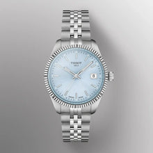 Load image into Gallery viewer, Tissot Ballade Quartz Blue Dial Silver Steel Strap Watch for Women - T156.210.11.351.00