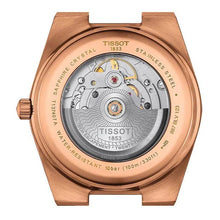 Load image into Gallery viewer, Tissot PRX Powermatic 80 Blue Dial Rose Gold Steel Strap Watch for Men - T137.407.33.041.00