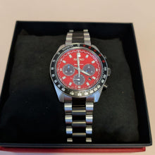 Load image into Gallery viewer, Seiko Prospex Speedtimer Solar Chronograph Datsun 240Z Collaboration Limited Edition Red Dial Two Tone Steel Strap Watch for Men - SBDL123