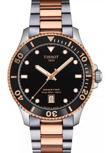 Load image into Gallery viewer, Tissot Seastar 1000 Quartz Black Dial Two Tone Steel Strap Watch for Men - T120.410.22.051.01