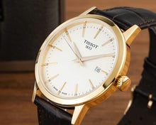 Load image into Gallery viewer, Tissot Classic Dream Ivory Dial Brown Leather Strap Watch for Men - T129.410.36.261.00