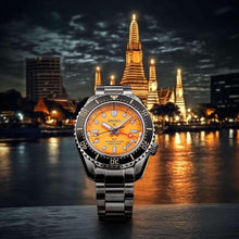 Load image into Gallery viewer, Seiko Prospex The Night of Siam Limited Edition Yellow Dial Silver Steel Strap Watch for Men - SPB487J1