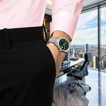 Load image into Gallery viewer, Tissot Ballade Quartz Green Dial Silver Steel Strap Watch for Men - T156.410.11.091.00