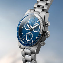 Load image into Gallery viewer, Tissot PR516 Chronograph Blue Dial Silver Steel Strap Watch for Men - T149.417.11.041.00