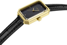Load image into Gallery viewer, Tissot SRV Black Mother of Pearl Dial Black Leather Strap Watch for Women - T160.110.36.126.00