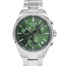 Load image into Gallery viewer, Tissot PR 100 Chronograph Green Dial Silver Steel Strap Watch for Men - T150.417.11.091.00