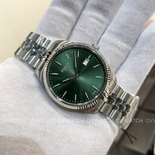 Load image into Gallery viewer, Tissot Ballade Quartz Green Dial Silver Steel Strap Watch for Men - T156.410.11.091.00
