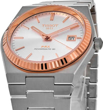 Load image into Gallery viewer, Tissot PRX Powermatic 80 18K Silver Dial Silver Steel Strap Watch for Men - T931.407.41.031.00