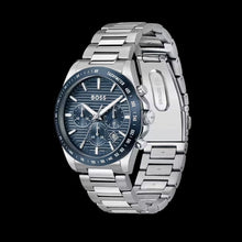 Load image into Gallery viewer, Hugo Boss Strike Chronograph Blue Dial Silver Steel Strap Watch for Men - 1514240