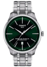 Load image into Gallery viewer, Tissot Chemin des Tourelles Powermatic 80 Green Dial Silver Steel Strap Watch for Men - T139.407.11.091.00