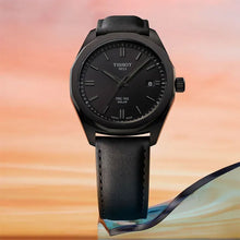 Load image into Gallery viewer, Tissot PRC 100 Solar Quartz Black Dial Black Leather Strap Watch for Men - T151.422.36.051.00