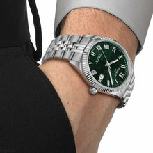Load image into Gallery viewer, Tissot Ballade Powermatic 80 COSC Green Dial Silver Steel Strap Watch for Men - T156.408.11.093.00