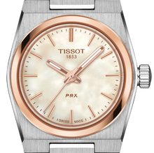 Load image into Gallery viewer, Tissot PRX Mother of Pearl Dial Silver Steel Strap Watch for Women - T137.010.21.111.00