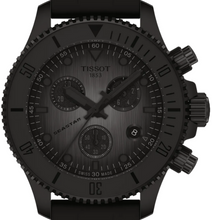 Load image into Gallery viewer, Tissot Seastar 1000 Chronograph Black Dial Black Rubber Strap Watch for Men - T120.217.37.061.00