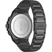 Load image into Gallery viewer, Hugo Boss Taper Chronograph Black Dial Black Steel Strap Watch for Men - 1514088