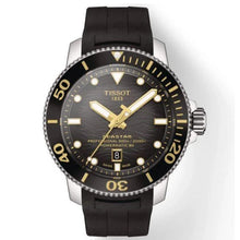 Load image into Gallery viewer, Tissot Seastar 2000 Professional Powermatic 80 Black Dial Black Rubber Strap Watch for Men - T120.607.17.441.01