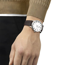 Load image into Gallery viewer, Tissot T Classic Dream Quartz White Dial Brown Leather Strap Watch for Men - T129.410.16.013.00