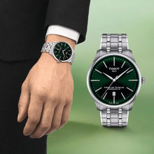 Load image into Gallery viewer, Tissot Chemin des Tourelles Powermatic 80 Green Dial Silver Steel Strap Watch for Men - T139.407.11.091.00