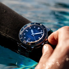 Load image into Gallery viewer, Tissot Seastar 2000 Professional Powermatic 80 Blue Dial Silver Steel Strap Watch for Men - T120.607.11.041.01