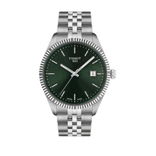 Load image into Gallery viewer, Tissot Ballade Quartz Green Dial Silver Steel Strap Watch for Men - T156.410.11.091.00