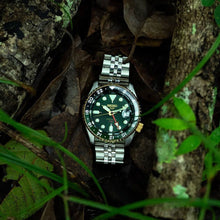 Load image into Gallery viewer, Seiko 5 Sports Forest Green Sunrise Limited Edition Green Dial Silver Steel Strap Watch for Men - SSK050K1
