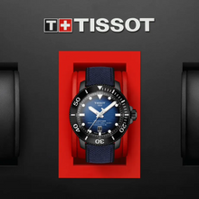 Load image into Gallery viewer, Tissot Seastar 2000 Professional Powermatic 80 Blue Dial Blue Nylon Strap Watch for Men - T120.607.37.041.00