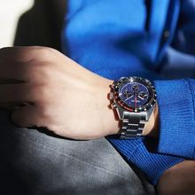 Load image into Gallery viewer, Seiko Prospex Speedtimer Solar Chronograph Blue Dial Silver Steel Strap Watch for Men - SSC815
