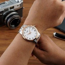 Load image into Gallery viewer, Tissot T Classic Dream Quartz White Dial Two Tone Steel Strap Watch for Men - T129.410.22.013.00