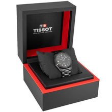 Load image into Gallery viewer, Tissot PRC 100 Solar Quartz Black Dial Black Steel Strap Watch for Men - T151.422.33.051.00