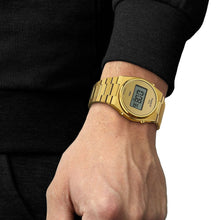Load image into Gallery viewer, Tissot PRX Digital Quartz Gold Dial Gold Steel Strap Watch for Men - T137.463.33.020.00
