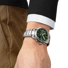 Load image into Gallery viewer, Tissot PR 100 Chronograph Green Dial Silver Steel Strap Watch for Men - T150.417.11.091.00