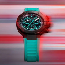 Load image into Gallery viewer, Tissot T Race Chronograph Black Dial Green Rubber Strap Watch for Men - T141.417.37.051.01
