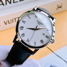 Load image into Gallery viewer, Tissot T Classic Dream Quartz White Dial Brown Leather Strap Watch for Men - T129.410.16.013.00