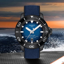 Load image into Gallery viewer, Tissot Seastar 2000 Professional Powermatic 80 Blue Dial Blue Nylon Strap Watch for Men - T120.607.37.041.00