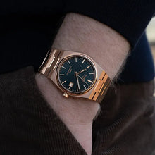 Load image into Gallery viewer, Tissot PRX Powermatic 80 Blue Dial Rose Gold Steel Strap Watch for Men - T137.407.33.041.00