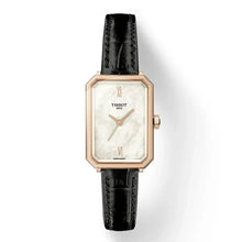 Load image into Gallery viewer, Tissot SRV White Mother of Pearl Dial Black Leather Strap Watch for Women - T160.110.36.113.00