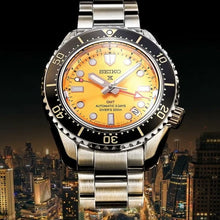 Load image into Gallery viewer, Seiko Prospex The Night of Siam Limited Edition Yellow Dial Silver Steel Strap Watch for Men - SPB487J1