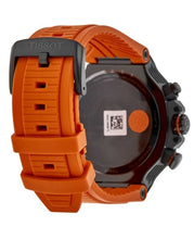 Load image into Gallery viewer, Tissot T Race Chronograph Black Dial Orange Rubber Strap Watch for Men - T141.417.37.051.02