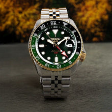 Load image into Gallery viewer, Seiko 5 Sports Forest Green Sunrise Limited Edition Green Dial Silver Steel Strap Watch for Men - SSK050K1